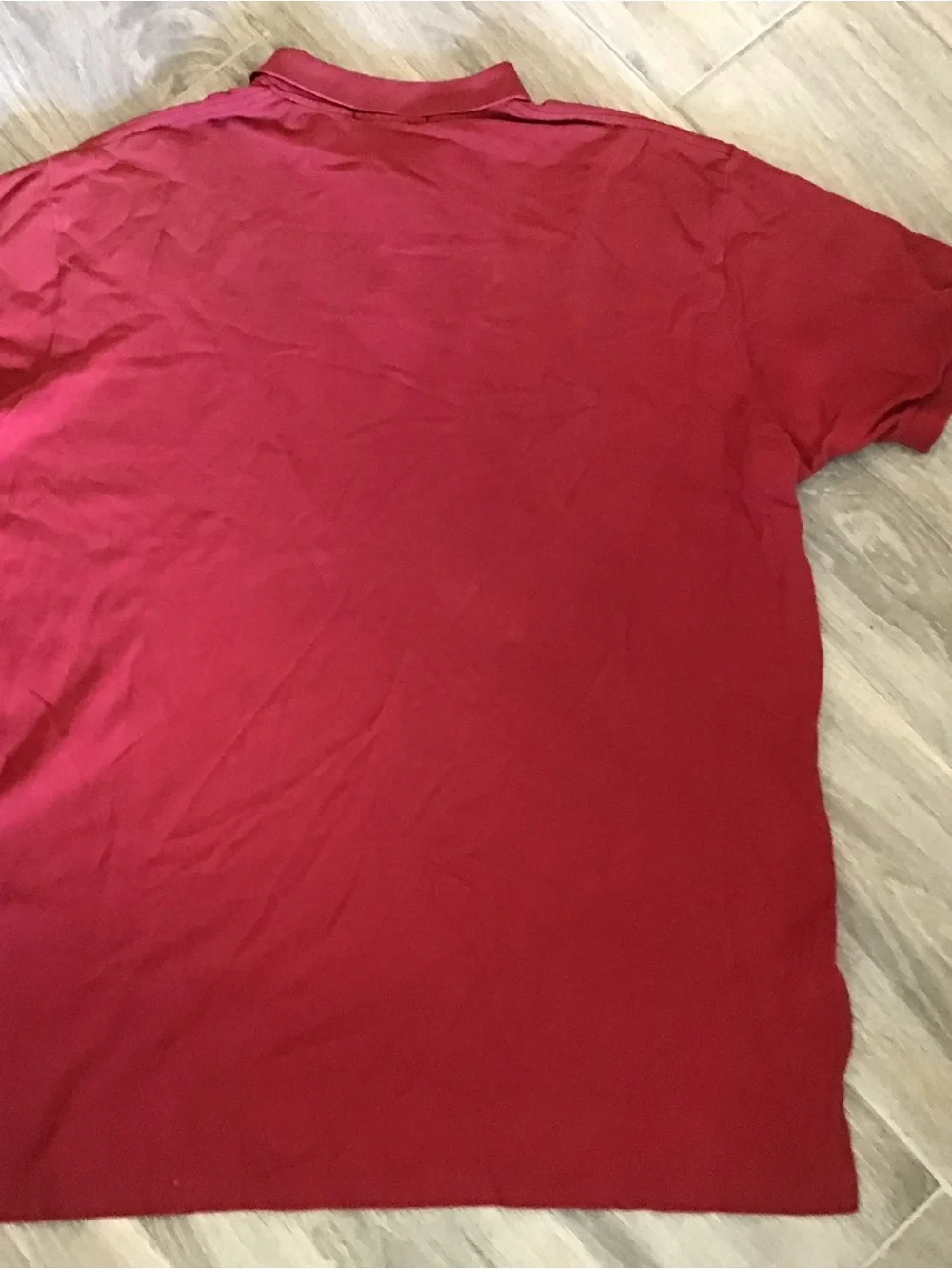 Ralph Lauren Red Polo with Green Pony Logo
